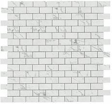 Marvel Carrara P. Mosaico Lapp. Burattato (AS34) 29,8X29,8 Керамогранит
