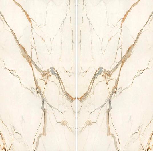Керамогранит Calacatta Imperiale Bookmatch Silk 160x320