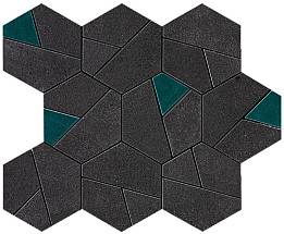 Boost Tarmac Mosaico Hex Jade (AN7A) 25x28,5 Керамогранит