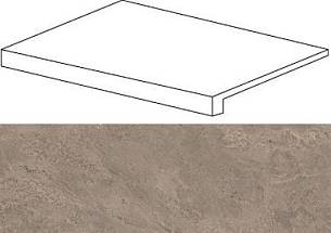 Force Grey Scalino Frontale 33x120/Форс Грей Ступень Фронтальная 33х120 (620070001012)