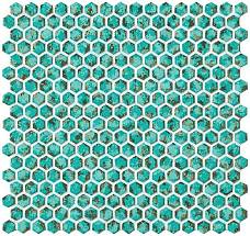 Dwell Turquoise Hexagon Gold (6DHT) Керамическая плитка