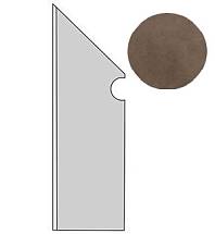 Dwell Brown Leather Battiscopa Sag. SX (A1LI) Керамогранит