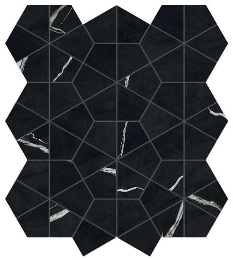 Marvel Meraviglia Black Origin Hexagon Lapp. (AJQ2) керамогранит